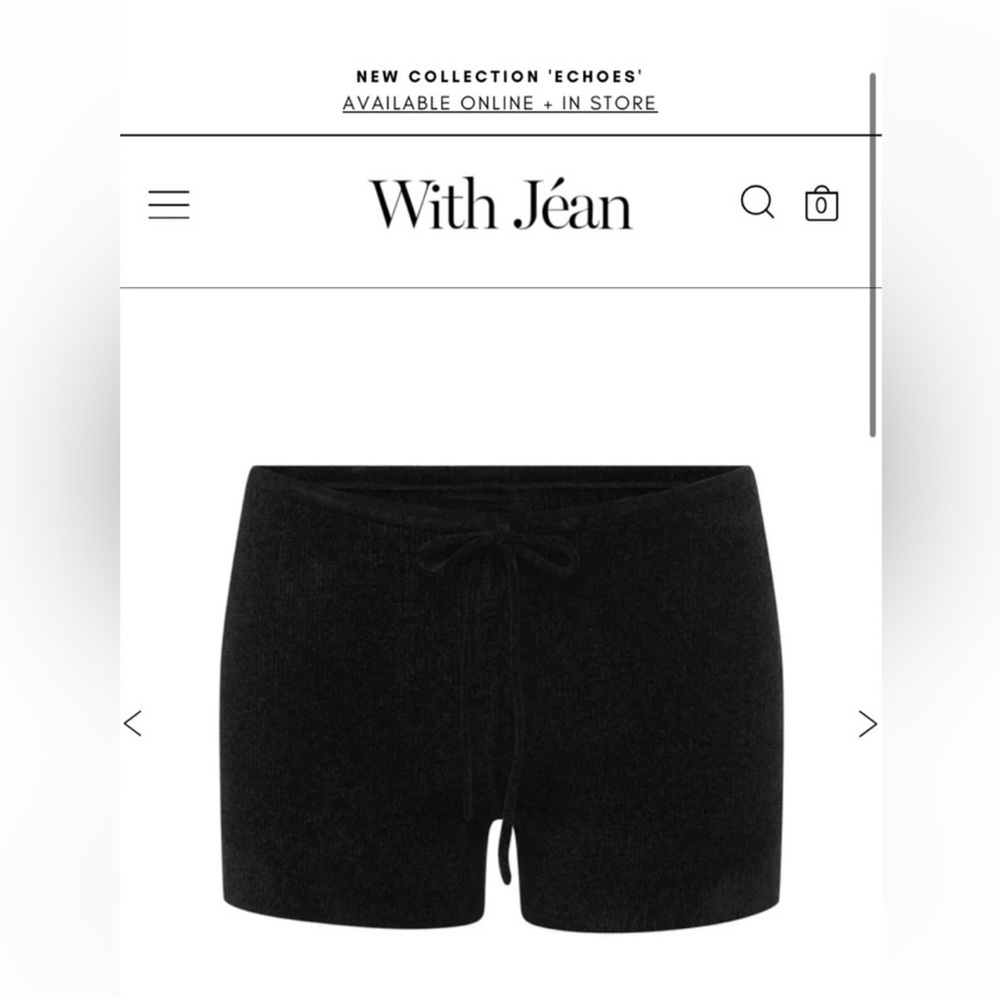 With Jean Dark Knit Shorts